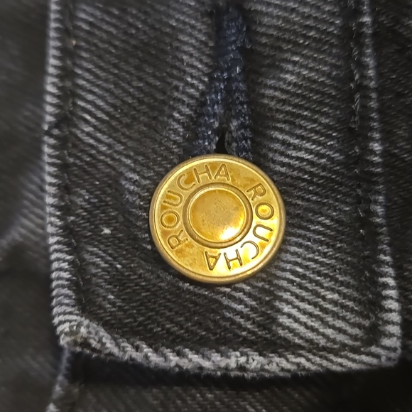 Roucha Delvaux Denim Jeans, Black, Size AA - Picture 9 of 9